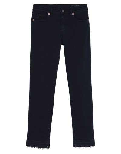 Shop Avantgar Denim By European Culture Woman Pants Midnight Blue Size 26 Cotton, Polyester, Elastane