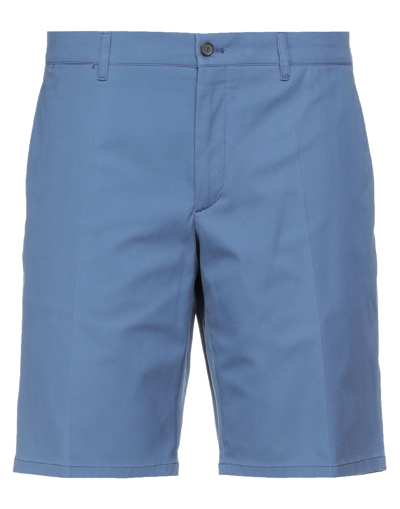 Shop Prada Shorts & Bermuda Shorts In Slate Blue