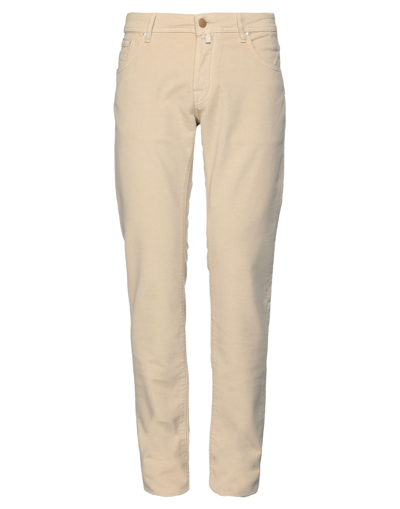 Shop Jacob Cohёn Man Pants Beige Size 37 Cotton, Polyester, Elastane