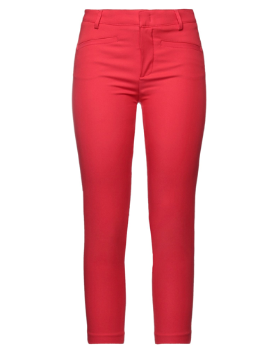 Shop Compagnia Italiana Woman Pants Red Size 6 Cotton, Nylon, Rubber