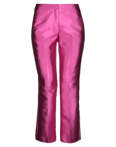 Shop Maesta Woman Pants Fuchsia Size 8 Polyester In Pink