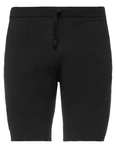 Shop Alpha Studio Man Shorts & Bermuda Shorts Black Size 34 Cotton