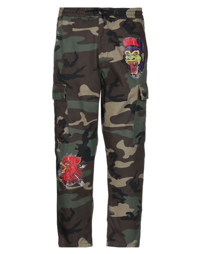 Shop Berna Man Pants Military Green Size 30 Cotton
