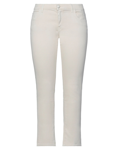 Shop Jacob Cohёn Woman Denim Pants Ivory Size 29 Lyocell, Cotton, Polyester, Elastane In White