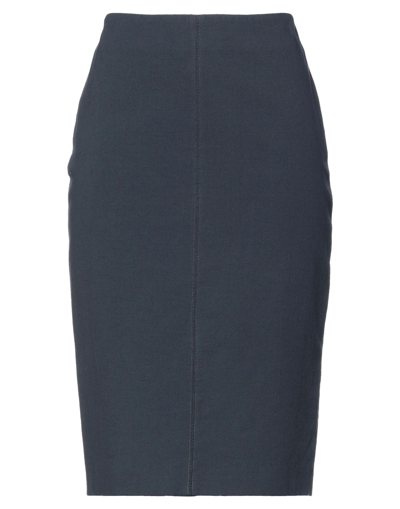 Shop Peserico Midi Skirts In Slate Blue
