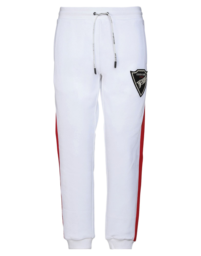 Shop Roberto Cavalli Sport Man Pants White Size Xxl Cotton, Polyester