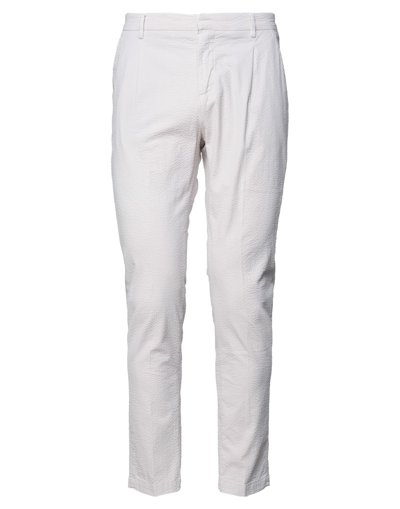 Shop Yan Simmon Man Pants Light Grey Size 38 Cotton, Elastane