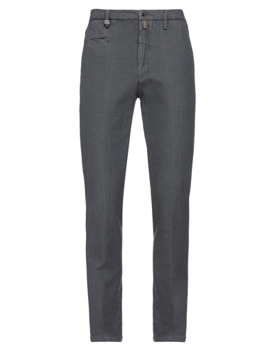 Shop Barbati Man Pants Grey Size 40 Cotton, Polyester, Viscose, Elastane