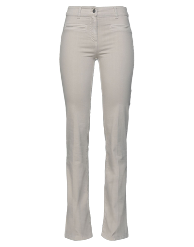 Shop Paola Aragone Woman Jeans Beige Size 24 Cotton, Elastane