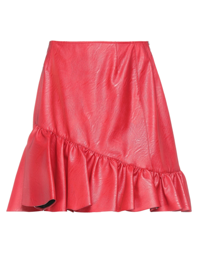 Shop Gna G!na Mini Skirts In Red
