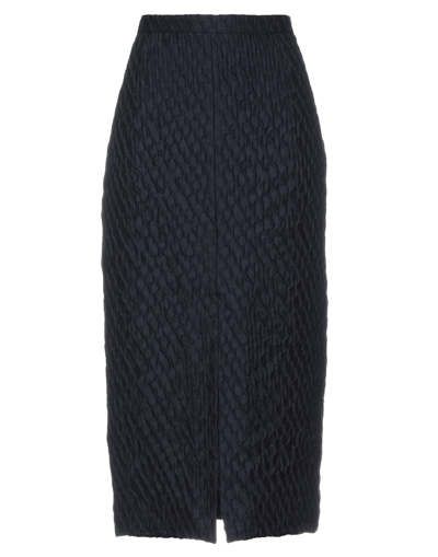 Shop Collectors Club Woman Midi Skirt Midnight Blue Size 6 Wool, Polyamide, Acrylic