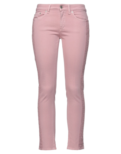 Shop Dondup Woman Pants Pink Size 26 Cotton, Elastane, Polyester