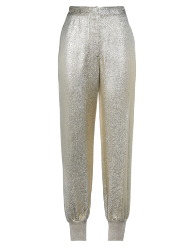 Shop Stella Mccartney Pants In Gold