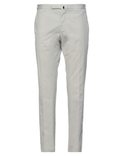 Shop Incotex Man Pants Light Grey Size 34 Cotton, Elastane