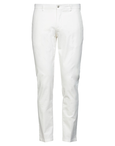 Shop Be Able Man Pants White Size 34 Cotton, Elastane
