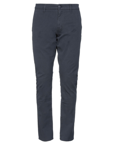 Shop Guess Man Pants Midnight Blue Size 30w-32l Cotton, Elastane
