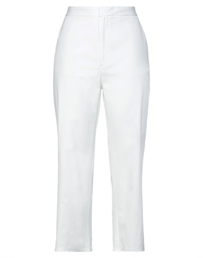 Shop Sibel Saral Woman Pants White Size L Cotton