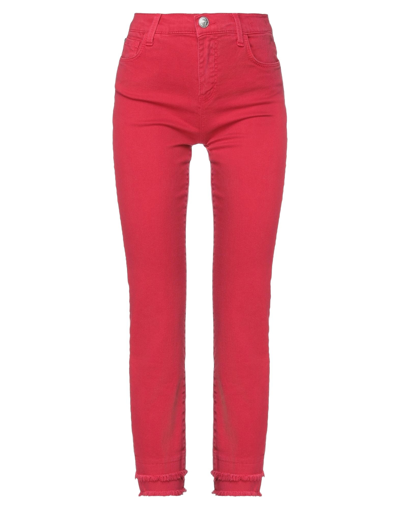 Shop My Twin Twinset Woman Jeans Red Size 30 Cotton, Elastane