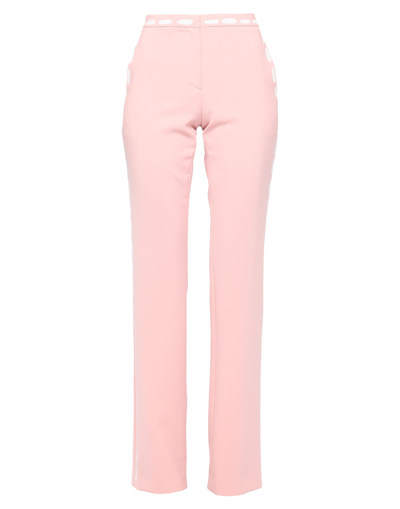 Shop Moschino Pants In Pink