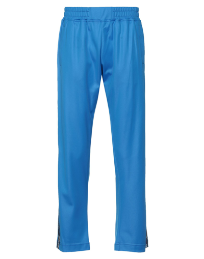 Shop Roberto Cavalli Sport Man Pants Azure Size Xxl Polyamide, Polyester In Blue
