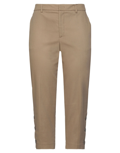 Pt Torino Cropped Pants In Khaki