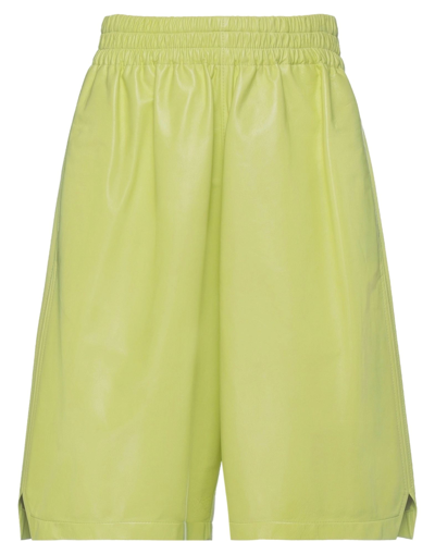 Shop Bottega Veneta Shorts & Bermuda Shorts In Light Green