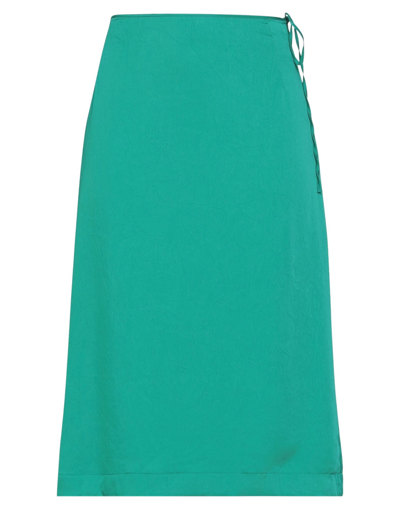 Shop Jucca Woman Midi Skirt Green Size 6 Polyester