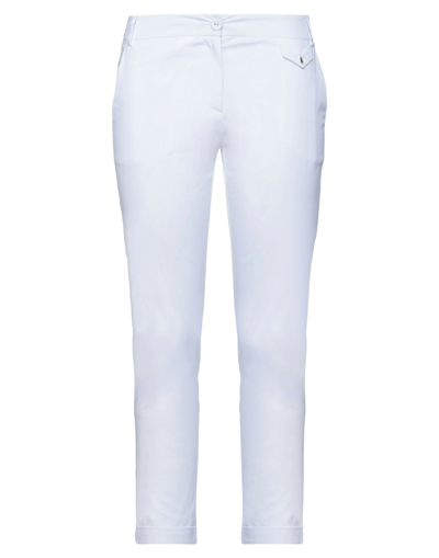 Shop Patrizia Pepe Woman Pants White Size 12 Cotton, Polyamide, Elastane