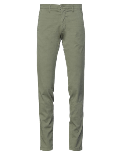Shop Liu •jo Man Man Pants Military Green Size 28 Cotton, Elastane