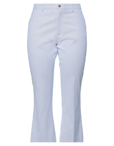 Shop Berwich Woman Pants Blue Size 6 Cotton, Elastane