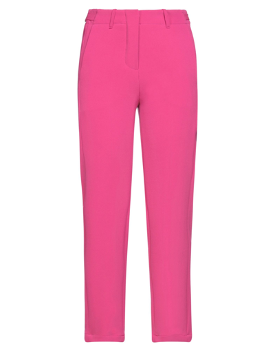 Shop Alysi Woman Pants Fuchsia Size 4 Polyester, Viscose, Elastane In Pink