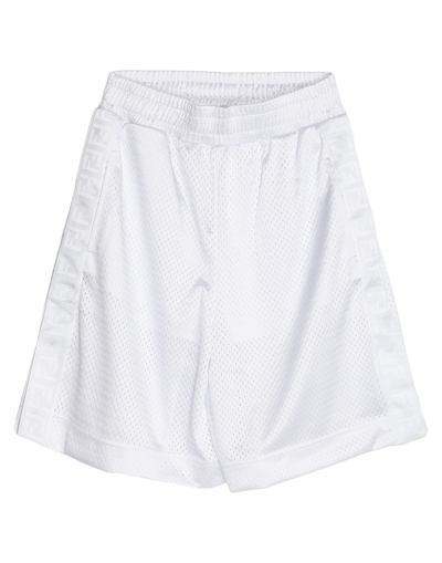 Fendi Woman Shorts & Bermuda Shorts White Size 4 Polyester, Polyamide, Elastane In White