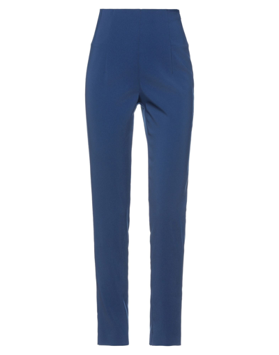 Shop Patrizia Pepe Woman Pants Midnight Blue Size 8 Polyester, Elastane