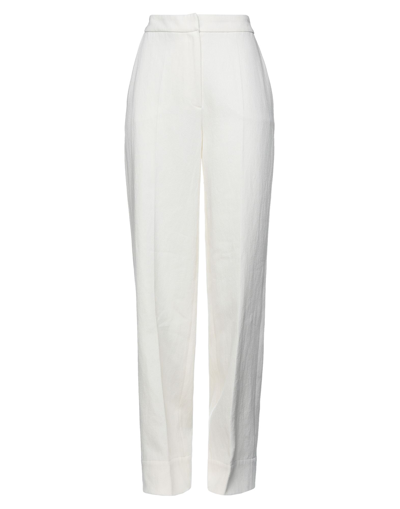 Shop Les Coyotes De Paris Woman Pants Ivory Size 10 Cotton, Linen In White