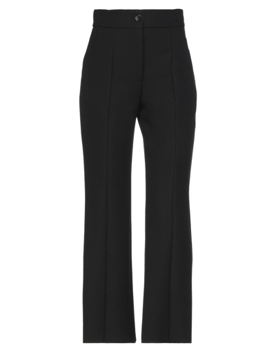 Shop Msgm Woman Pants Black Size 8 Polyester, Viscose, Elastane