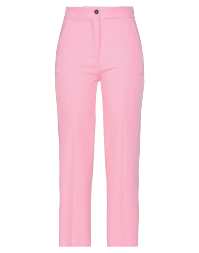 Shop Msgm Woman Pants Pink Size 8 Polyester, Viscose, Elastane