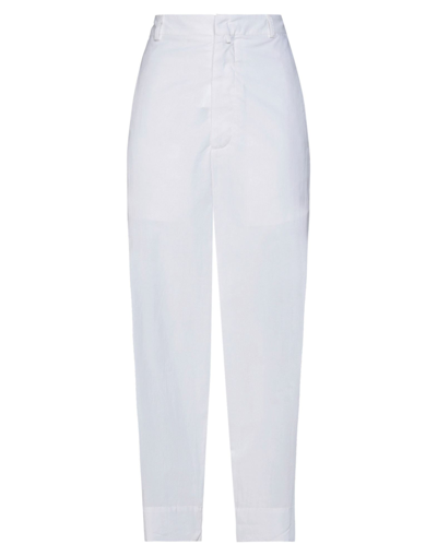Shop Maison Fl Neur Maison Flâneur Woman Pants White Size 8 Cotton