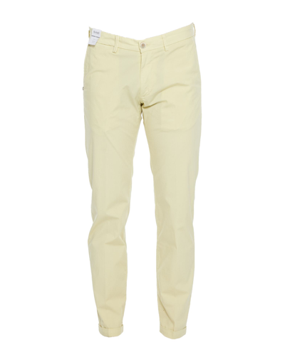 Shop Re-hash Re_hash Man Pants Light Yellow Size 33 Cotton, Elastane