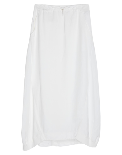 Shop European Culture Long Skirts In White