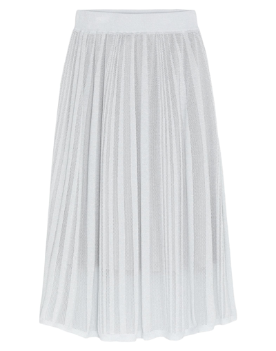 Shop Fabiana Filippi Woman Midi Skirt Light Grey Size 6 Cotton, Viscose, Polyester
