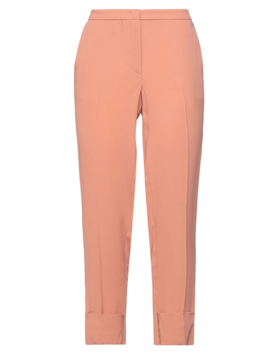 Shop Vdp Collection Woman Pants Salmon Pink Size 10 Viscose, Polyamide, Elastane