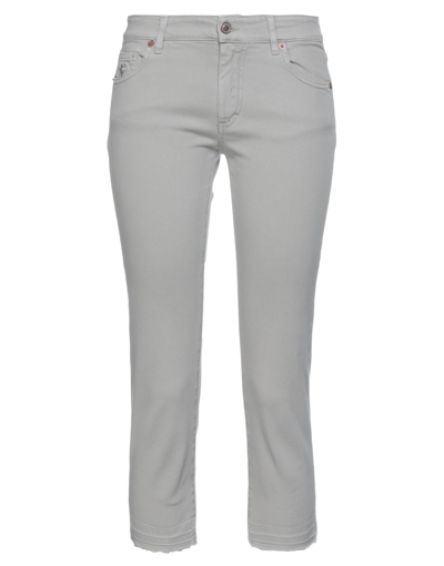Shop Avantgar Denim By European Culture Woman Cropped Pants Light Grey Size 25 Cotton, Polyester, Elastan