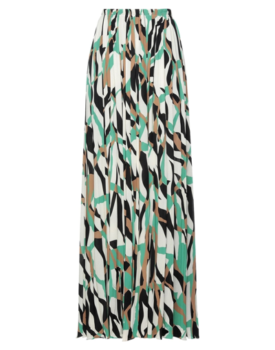 Shop Roberto Cavalli Woman Maxi Skirt Beige Size 14 Viscose