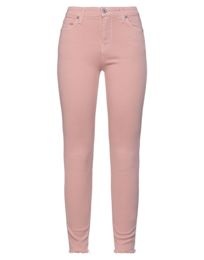 Shop Please Woman Pants Pastel Pink Size S Cotton, Polyester, Elastane