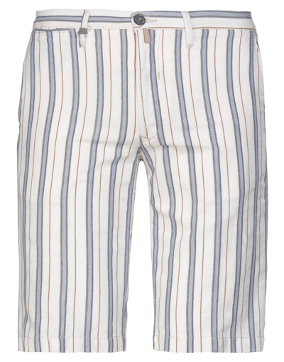 Shop Barbati Man Shorts & Bermuda Shorts Ivory Size 30 Cotton, Polyester In White