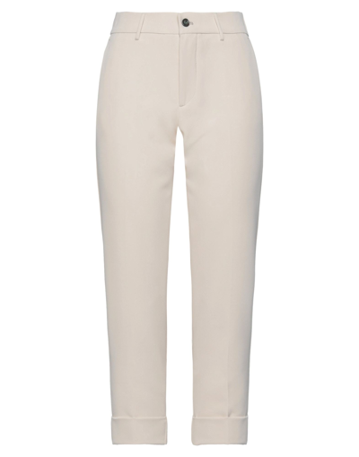 Shop Berwich Woman Pants Ivory Size 4 Polyester, Elastane In White