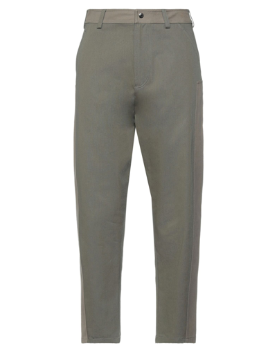 Shop Valentino Garavani Man Pants Military Green Size 36 Cotton, Polyamide