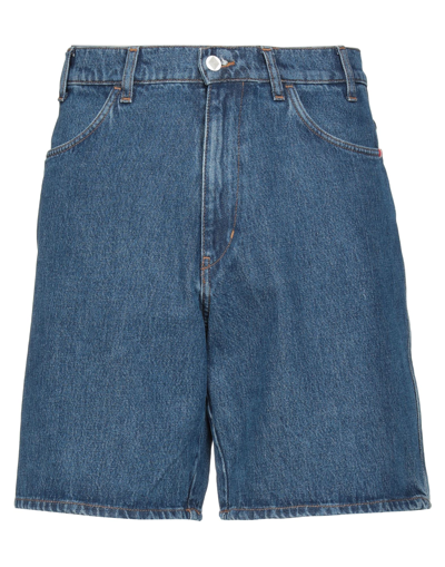 Shop Amish Man Denim Shorts Blue Size 28 Cotton