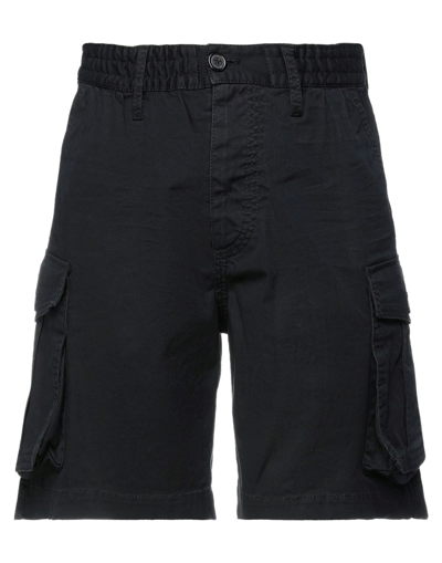 Shop Dsquared2 Man Shorts & Bermuda Shorts Black Size 34 Cotton, Elastane, Polyester, Polyurethane, Cellu
