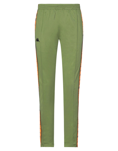 Shop Kappa Man Pants Military Green Size S Polyester